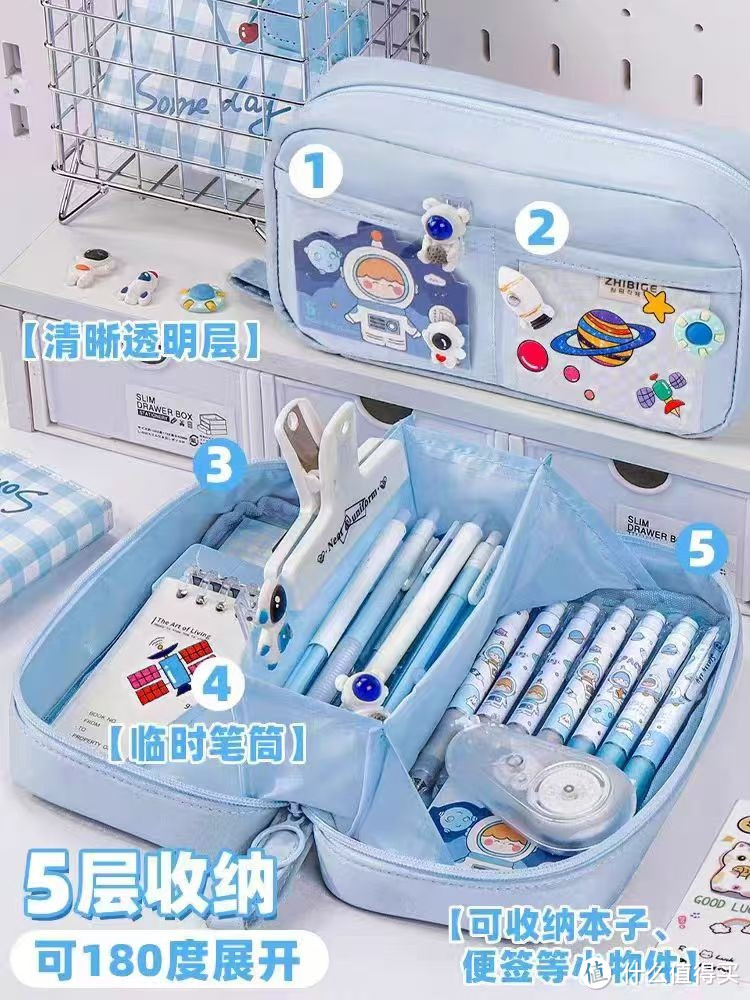 大容量笔袋:学生党的福音,收纳利器!